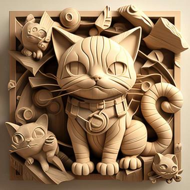 3D model Go WeYoung Meowth Nyarths A I U E O (STL)